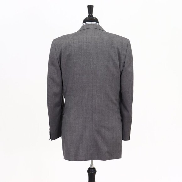 Trussini 40L Gray Check 3-Button Sport Coat Blazer Jacket B322 - Picture 7 of 11